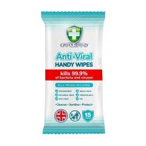 Greenshield Anti-Viral Handy Wipes 15'S