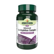 Natures Aid Advanced Acidophilus Complex Vegan 60 Capsules 