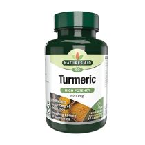 Natures Aid Turmeric High Potency 200mg Curcumin 60 Tablets