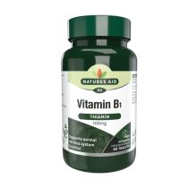 Natures Aid Vitamin B1 Thiamin 100mg Vegan 90 Tablets