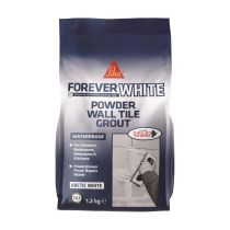 Everbuild Forever White Powder Wall Tile Grout Waterproof 1.2kg  560638