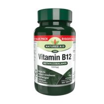 Natures Aid Vitamin B12 Sublingual Methylcobalamin 180 Tablets 