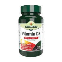 Natures Aid Vitamin D3 Super Strength 4000IU 60 Tablets