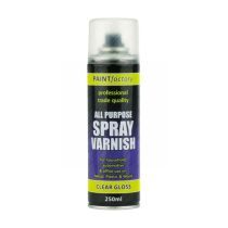 Paint Factory Clear Gloss Varnish Spray Can 250ml