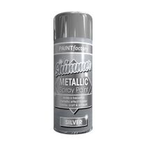 Paint Factory Shimmer Metallic Silver Spray Paint 200ML
