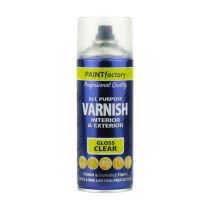 Paint Factory Varnish Interior & exterior All Purpose Gloss Clear 400ml