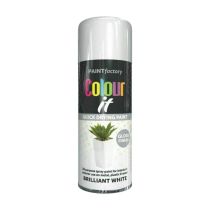 Paint Factory White Gloss Spray Paint Interior & Exterior 250ml       