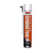 Soudal B2 Fire & Acoustic Expanding Foam Hand Held 750ml