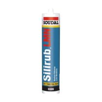 Soudal Silirub LMN Neutral Silicone Sealant Anthracite Grey 300ml 