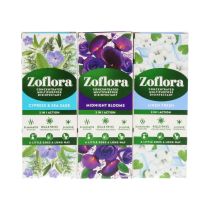Zoflora Cypress & Sea Sage, Midnight Blooms & Linen Fresh Concentrated Multipurpose Disinfectant 120ml Each
