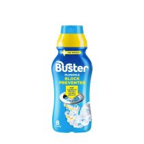 Buster Plughole Block Preventer 500ml drain cleaner bottle
