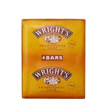 Wrights Traditional Soap with Coal Tar Fragrance 4 Bars
