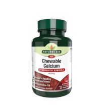 Natures Aid Chewable Calcium 400 mg with Vitamin D3 60 Tablets