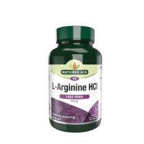 Natures Aid L-Arginine HCl Free Form 750mg 90 Tablets 