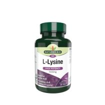 Natures Aid L-Lysine High Potency 1000mg Amino Acid 60 Tablets 