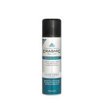 Erasmic Aloe Vera Shaving Foam 250ml can on white background