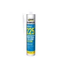 Everbuild 225 Glazing Silicone Transparent Industrial Use 295ML   486135