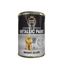 Paint Factory Metallic Paint Interior & Exterior Bright Silver 300ml