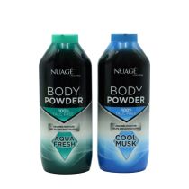 Nuagé Talc-Free Men’s Body Powder,Cool Musk & Aqua Scent, 250g