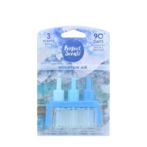 Perfect Scents Mountain Air Freshener Refill 20ml plug-in bottle on a white background
