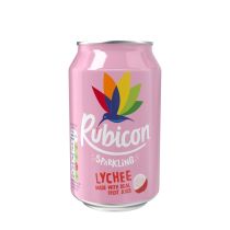Rubicon Lychee Sparkling Fruit Soft Drink 330ml