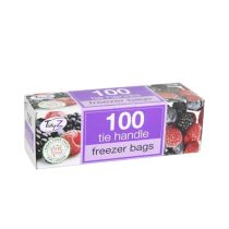 TidyZ Large Freezer with Tie Handles  Bags 100 Count