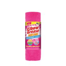 Elbow Grease Pink Easy Tear Microfibre Cleaning Cloths 10pk