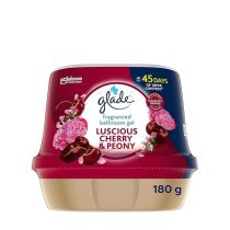 Glade Luscious Cherry and Peony fragranced bathroom gel air freshener 180g
