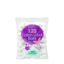 Cotton Tree 120 Cotton Wool Balls 100% Pure Cotton for Gentle Use