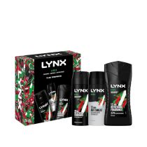Lynx Africa Trifecta Gift Set â€“ Body Spray, Body Wash & Antiperspirant