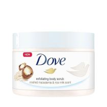 Dove Exfoliating Body Scrub with Macadamia & Rice Milk 225 ml