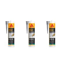 Everbuild Everflex 500 Silicone Sealant Manhattan Grey 295ml - Pack of 3
