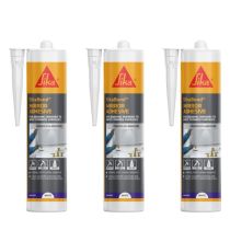 Sika Mirror Adhesive Mirror Mate Sealant Adhesive C3 White 290ml - Pack of 3