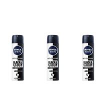 Nivea Men Invisible Black & White Antiperspirant 150ml - Pack of 3