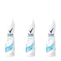 Sure Motion Sense Women Cotton Dry Deodorant 150ml - Pack of 3