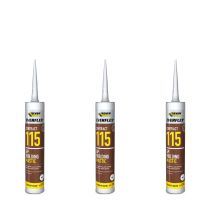 Everbuild Everflex 115 Contract GP Building Mastic White 285ml - Pack of 3