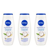 Nivea Care Shower Coconut & Jojoba Oil Body Wash 250ml - Pack of 3