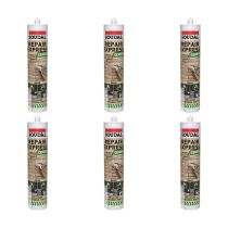 Soudal Repair Express Cement Tube Beige 290ml - Pack of 6