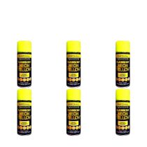 Paint Factory All Purpose Neon Yellow Spray Can 400ml - Pack of 6