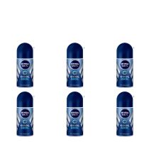 Nivea Men Cool Kick Deodorant Roll On 50ml - Pack of 6