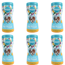 AirPure Pet Proud Carpet Freshener Wild Country Flowers 500g - Pack of 6