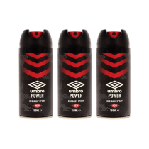 Umbro Power Deodorant Body Spray 150ml - Pack of 3