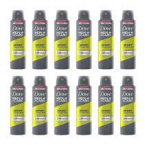 Dove Men+Care Sport Active+Fresh Antiperspirant Deodorant Aerosol 150ml - Pack of 12