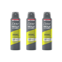Dove Men+Care Sport Active+Fresh Antiperspirant Deodorant Aerosol 150ml - Pack of 3