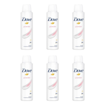 DOVE ANTIPERSPIRANT DEODORANT POWDER WOMEN 150ML - Pack of 6