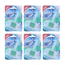 Domestos 3 in 1 Rim Block Pine Toilet Cleaner - Pack of 6