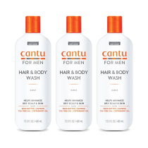 Cantu Mens 2 in 1 Hair & Body Wash 400ml - Pack of 3