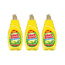 Elbow Grease Lemon Washing Up Liquid 600ml - Pack of 3