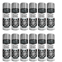 Rapide Auto Extreme Spray Paint Silver Wheel 400ml - Pack of 12