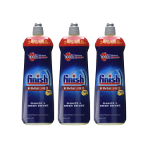 Finish Rinse Aid Shine and Protect Lemon Sparkle 800ml - Pack of 3